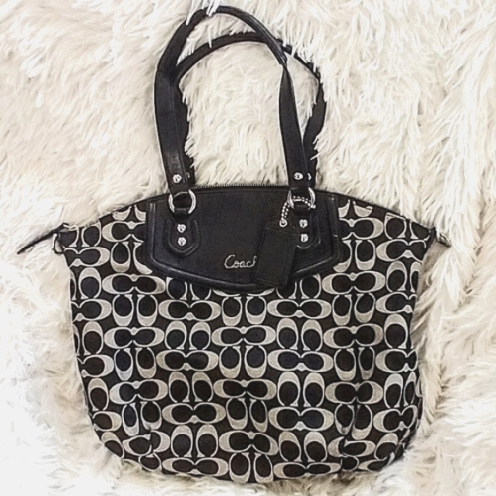 Coach Ashley Large Tote Satchel Signature C Handbag
